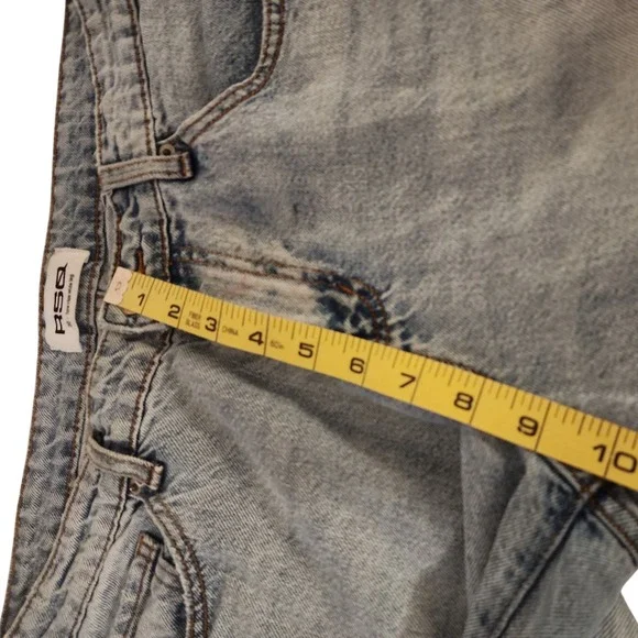 RSQ Low Rise Baggy jeans Women's 30 Light Wash Blue Denim Skater Y2K 90s Grunge - Picture 5 of 12